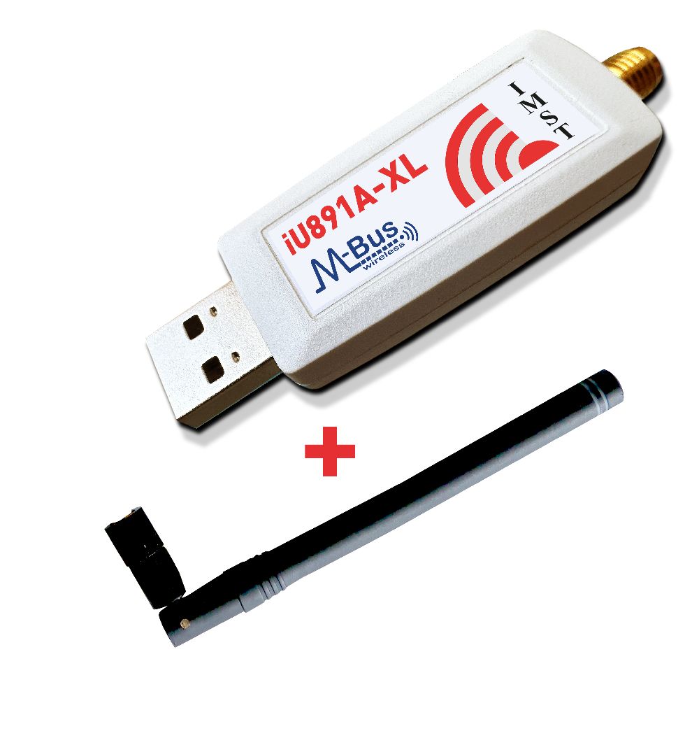 Bundle iU891A-XL Wireless M-Bus with Antenna